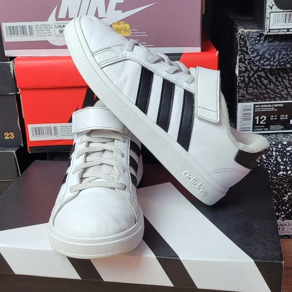 Adidas White and Black Sneakers